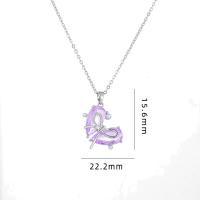 Cúbicos circón Collar de latón Micro pavimenta, metal, con acero inoxidable 304, con 5CM extender cadena, Corazón, chapado, micro arcilla de zirconia cúbica & para mujer, más colores para la opción, longitud:aproximado 40 cm, Vendido por UD