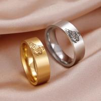 Edelstahl Fingerring, 304 Edelstahl, Vakuum-Ionen-Beschichtung, Modeschmuck & unisex & verschiedene Größen vorhanden, keine, ring width 5.9mm, verkauft von PC