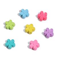 Zinklegierung Blumenperlen, Spritzlackierung, DIY, keine, 7mm, Bohrung:ca. 1mm, 2PCs/Tasche, verkauft von Tasche