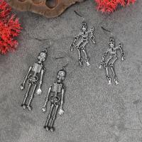 aleación de zinc Aretes, chapado, Diseño de Halloween & 2 piezas & diferentes estilos para la opción & para mujer, Vendido por Set