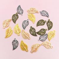 Zinc Alloy Leaf Pendants, multifunctional & DIY, mixed colors, Pendant u00d717mm, Approx 