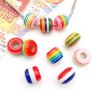 Abalorios estilo Europeo de resina, multifuncional & Bricolaje, color mixto, Bead size:8u00d714mm,5mm, aproximado 10bolsaspantalón/Grupo, Vendido por Grupo