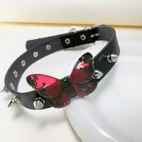 Ожерелье Мода Choker, цинковый сплав, с Искусственная кожа, Связанный вручную, ювелирные изделия моды & Женский, Много цветов для выбора, длина:Приблизительно 40 см, продается PC