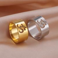 Edelstahl Fingerring, 304 Edelstahl, plattiert, Modeschmuck & unisex & verschiedene Größen vorhanden, keine, width:9.8mm, verkauft von PC