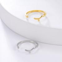 Edelstahl Fingerring, 304 Edelstahl, plattiert, Modeschmuck & unisex, keine, width:3mm,thickness:1.7mm, verkauft von PC