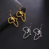 Stainless Steel Drop Earring, 304 Stainless Steel, plated, fashion jewelry & for woman & hollow 