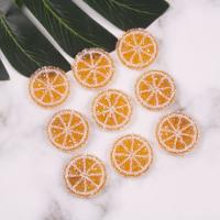 Hair Barrette Finding, Acrylic, Lemon, DIY, orange 