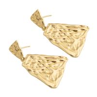 Sterling Silver Stud Earring, 925 Sterling Silver, plated, for woman, golden 