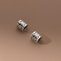 Sterling Silber Spacer Perlen, 925er Sterling Silber, Multifunktions & DIY, Bead size:5x5mm,3.2mm, verkauft von PC