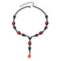 ensembles de bijoux de mode en alliage zinc, alliage de zinc, avec verre, peinture, style gothique & Bijoux d'Halloween & styles différents pour le choix & pour femme, Vendu par PC