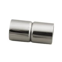 Round Stainless Steel Magnetic Clasp, 304 Stainless Steel, DIY, original color Approx 