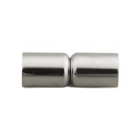 Round Stainless Steel Magnetic Clasp, 304 Stainless Steel, DIY, original color Approx 