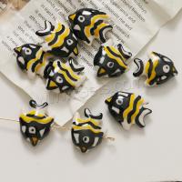 Animal Porcelain Beads, Fish, DIY, mixed colors 