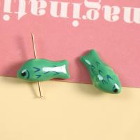 Animal Porcelain Beads, Fish, DIY 