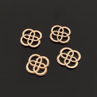 Haarstock-Befunde, Zinklegierung, Blume, goldfarben plattiert, DIY, 12x12mm, verkauft von PC