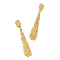 Zinc Alloy Drop Earring, gold color plated, fashion jewelry & for woman, golden 