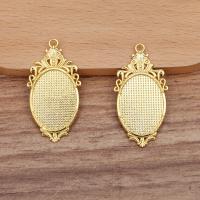 Zinc Alloy Pendant Cabochon Setting, plated, DIY Approx 