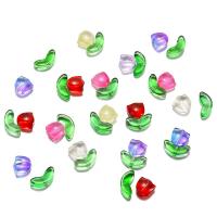 Floral Glass Beads, Flower, DIY 