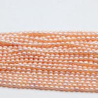 Perlas Arroz Freshwater, Perlas cultivadas de agua dulce, Bricolaje, más colores para la opción, pearl length 4-5mm, longitud:aproximado 36-38 cm, Vendido por Sarta