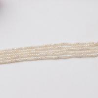 Perle comme Pommes de terre perles d'eau douce, perle d'eau douce cultivée, pomme de terre, DIY, blanc, pearl length 2-3mm Environ 36-38 cm, Vendu par brin