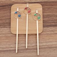 Hair Stick Findings, Zinc Alloy, plated, DIY & for woman 