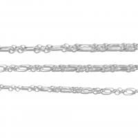 Sterling Silver Necklace Chain, 925 Sterling Silver, polished, DIY platinum color 