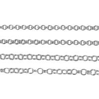 Sterling Silver Necklace Chain, 925 Sterling Silver, polished, DIY platinum color 