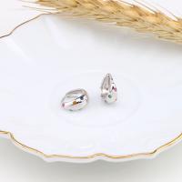 Pendiente de plata cubic zirconia Micro Pave Sterling, Plata de ley 925, Joyería & micro arcilla de zirconia cúbica, más colores para la opción, Vendido por Par