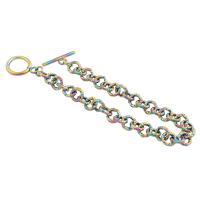 Stainless Steel Chain Bracelets, 304 Stainless Steel, Vacuum Ion Plating, fashion jewelry & for woman Approx 200 mm 