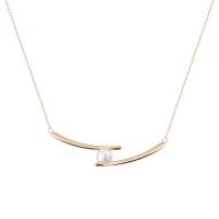 Collar de la joyería de plata esterlina, Plata de ley 925, con Shell Pearl, con 1.97inch extender cadena, chapado, para mujer, más colores para la opción, longitud:aproximado 15.74 Inch, Vendido por UD