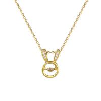 Collier de bijoux de titane, Acier titane, avec laiton, avec 1.97inch chaînes de rallonge, bijoux de mode & pour femme & avec strass, doré Environ 15.75 pouce, Vendu par brin