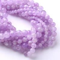 Natural Amethyst Beads, Round, DIY purple 