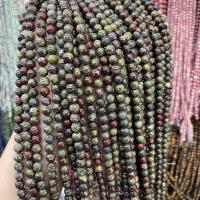 Single Gemstone Beads, Dragon Blood stone, Round, DIY green 