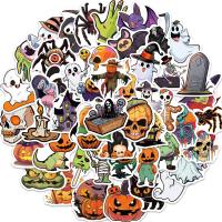 Stickers décoratifs, PVC souple, Impression, Halloween Design & modèle mixte & DIY & imperméable, Individual about 3-6cm, Environ é, Vendu par fixé