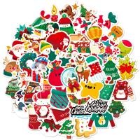 Polypropylene(PP) Sticker Paper, printing, Christmas Design & mixed pattern & DIY, Approx 