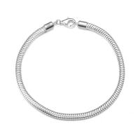 Sterling Silver Bracelets, 925 Sterling Silver, plated, Unisex silver color 