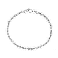 Sterling Silver Bracelets, 925 Sterling Silver, plated, Unisex silver color 