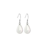 Boucle d'oreille goutte argent sterling, Argent sterling 925, avec Shell Pearl, bijoux de mode & normes différentes pour le choix & pour femme, Vendu par paire