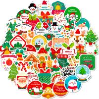 Polypropylene(PP) Sticker Paper, printing, Christmas Design & mixed pattern & DIY, Approx 