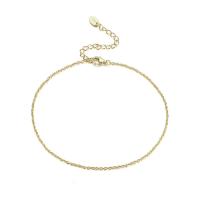 Tobillera de joyería de moda, plata de ley 925, con 5CM extender cadena, chapado, para mujer, más colores para la opción, longitud:aproximado 21 cm, Vendido por UD