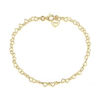 Fashion Jewelry Anklet, argent sterling 925, Placage, pour femme, plus de couleurs à choisir Environ 25 cm, Vendu par PC