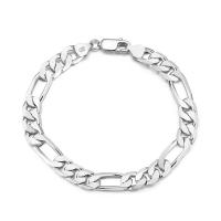 Sterling Silver Bracelets, 925 Sterling Silver, plated, Unisex silver color 