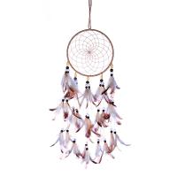 Fashion Dreamcatcher, Feder, mit Hanfgarn & Holz & Eisen, handgemacht, für Zuhause und Büro, 600mm, verkauft von PC