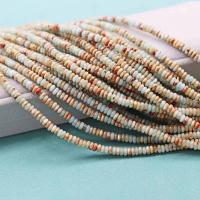 Single Gemstone Beads, Koreite, Flat Round, DIY light blue Approx 38 cm 