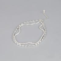 Sterling Silver Bracelets, 925 Sterling Silver, with 3cm extender chain, fashion jewelry & for woman Approx 16 cm 