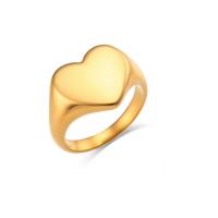 Edelstahl Fingerring, 304 Edelstahl, 18K vergoldet, Modeschmuck & verschiedene Größen vorhanden & für Frau, goldfarben, verkauft von PC