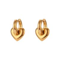 Stainless Steel Drop Earring, 304 Stainless Steel, Vacuum Ion Plating, fashion jewelry & for woman, golden 