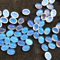 Meer-Opal-Cabochon, Opal, oval, DIY, blau, 6x8mm, ca. 100PCs/Tasche, verkauft von Tasche