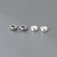 Sterling Silver Spacer Beads, 925 Sterling Silver, Antique finish, DIY 