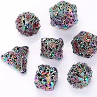 Messing Würfelspiel, 7 Stück & Multifunktions & verschiedene Stile für Wahl, Dice size: 22mm, verkauft von setzen